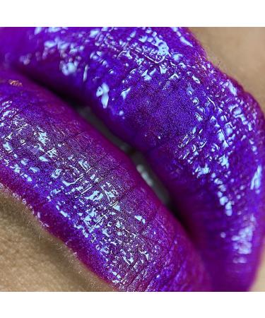 UNICORN SNOT Liquid Metal Lip Paint - Intense Pigment, Long-lasting Metallic Top Coat Lip Color in BOOM (Atomic Purple) - Gluten Free, Vegan, Cruelty-free | Waterproof Lip Makeup - Buy Online on GoSupps.com