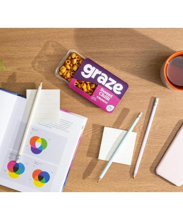 Graze Sweet Chilli Crunch Snacks - Savoury Vegan Alternative to Crisps - 24 Packs - Buy Online on GoSupps.com