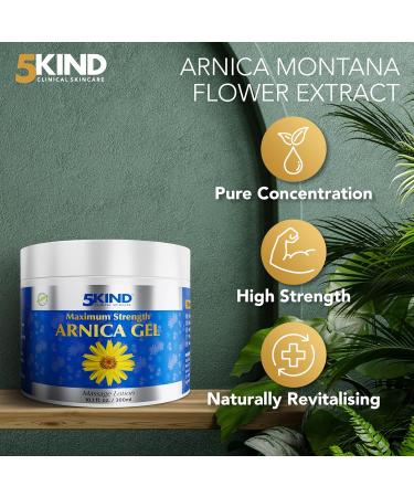 5kind Maximum Strength Arnica Bruise Gel 10.1 Fl Oz - Arnica Gel for Bruising and Swelling - Arnica Montana Cream - Fast Acting Intensive Extract for Bruises - Non-Greasy Natural Formula 10.1 Fl Oz (Pack of 1) - Buy Online on GoSupps.com