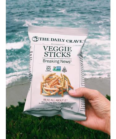 Daily Crave Veggie Sticks 1oz (24 Pack) - Non-GMO, Gluten-Free, Vegan Snack - Buy Online on GoSupps.com
