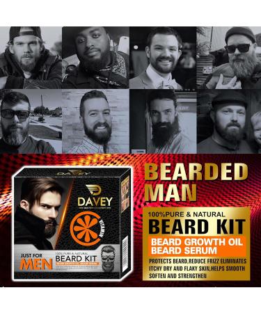 Beard Growth Oil for Men | Premium Beard Serum & Care Kit for a Fuller Beard - Buy Online on GoSupps.com