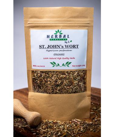 St. John's Wort Tea Infusion 50g | Anxiety Hypericum perforatum herb | Dziurawiec Herbal Remedies by J.| Liver Support Aid Sleep