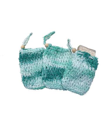 Handmade Soap Saver Bag | Exfoliating Crochet Cotton Pouch | Foaming & Drying Shower Soap Bag | Eco-Friendly & USA Made - Buy Online on GoSupps.com
