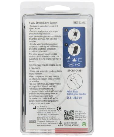 Mueller Stretch Elbow Supports - Latex-Free with Gel Inserts | International Shipping Available - Buy Online on GoSupps.com