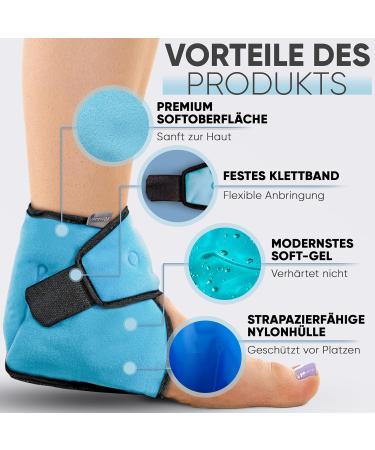 ICEHOF Cool Pads Ankle - Cooling Gel Bandage for Ankle Pain Relief | Cold Therapy for Rheumatism & Chemotherapy | One Size - Buy Online on GoSupps.com