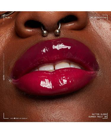 NYX Butter Gloss Summer Fruit - Hot Pink Lip Gloss 0.27 Fl Oz - Buy Online on GoSupps.com