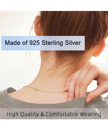 Gold Necklace Extenders 14k Gold Plated Chain, 925 Sterling Silver Bracelet Extension - 3 Pcs Set (1 2 3 Inch) - Buy Online on GoSupps.com