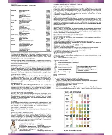 Nurse Hatty 10 Parameter Urine Test Strips - 50ct. Kit for Leukocytes, Nitrites, Protein, pH, Ketone, Bilirubin, Calcium & More! Includes Test Tube, Moisture Clip, Waterproof Chart - 5ct. X 10 Packs - Buy Online on GoSupps.com