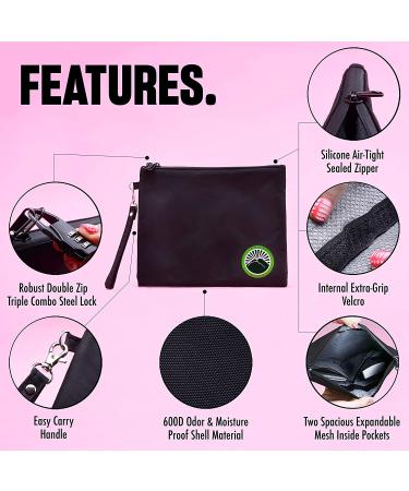 2022 Smell Proof Bag with Lock | Odor Proof Container 11x9 | Dog Tested | Top Zipper for Herbs, Coffee, Oils - Buy Online on GoSupps.com