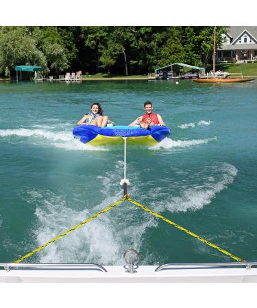 16ft Heavy Duty Boat Tow Harness Tubing Rope with Quick Connector for 4 Rider Towable Tube & Jet Ski - Buy Online on GoSupps.com