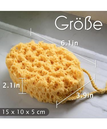 myHomeBody Premium Bath Sponge - Foam Loofah Large Oval Body Sponge for Shower (Pack of 3) | Luxurious Foam & International Shipping - Buy Online on GoSupps.com
