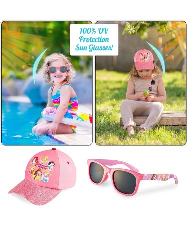 Shop Disney Baseball Cap Sunglasses & Sun Hat Set for Girls - Princess Style Perfect for Ages 3+ - Buy Online on GoSupps.com