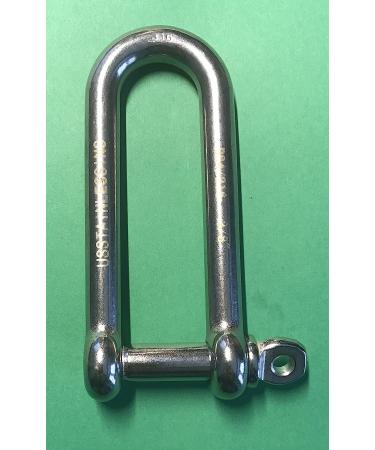 Stainless Steel 316 Long D Shackle 3/8 (10mm) - Marine Grade - Buy Online on GoSupps.com