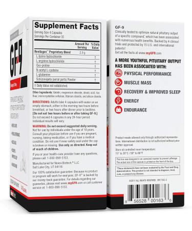 GF-9 140 Count Male Supplements - Boost Energy Drive & Performance - Buy Online on GoSupps.com
