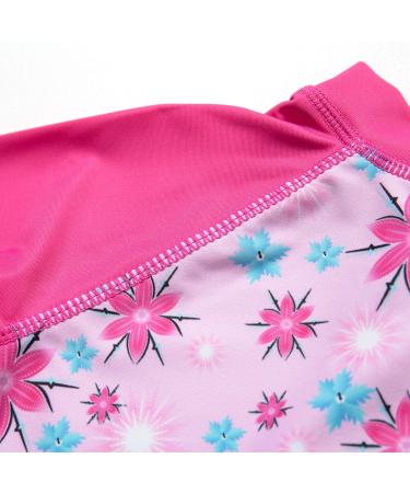 Bonverano Baby Girls UPF 50+ UV Protection Sunsuit with Sun Cap - Pink 3-6Months - Buy Online on GoSupps.com