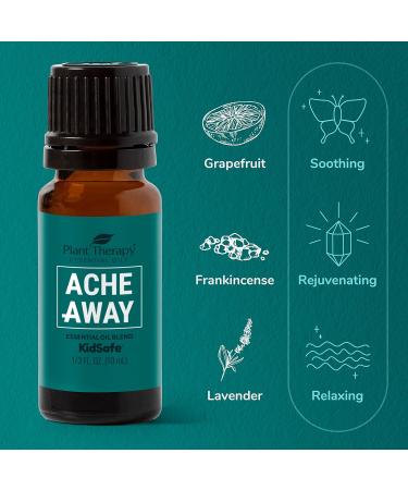 Plant Therapy Pain Support Essential Oil Blend Set - Ache Away Rapid Relief & Tension Relief - 10 mL Pure & Undiluted - Buy Online on GoSupps.com