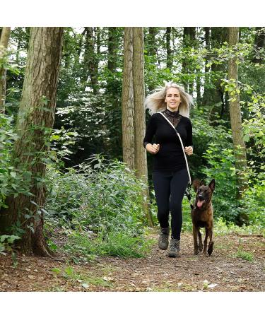 Buy Lionto Adjustable Dog Leash - Multifunctional Double Leash Weatherproof & Robust 200 cm - Beige Medium - Perfect for All Dogs - Buy Online on GoSupps.com