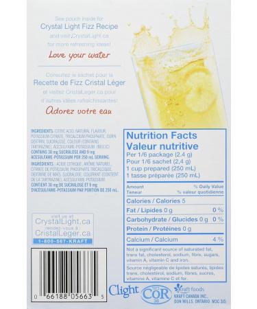 Crystal Light Lemonade Pitcher Packs 56.6g (28 Boxes of 4 Packets) Lemonade 8.09 g (Pack of 28) - Buy Online on GoSupps.com