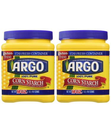 Argo 100% Pure Corn Starch, 16 Oz, Pack of 2 - Buy Online on GoSupps.com