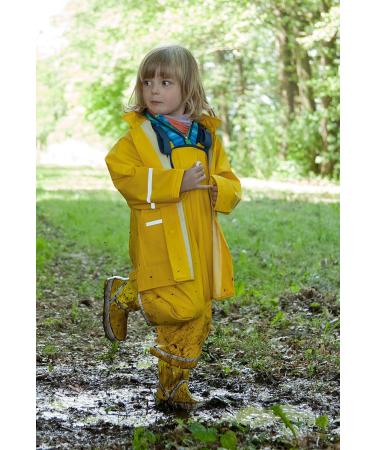 Playshoes Unisex Kid's Yellow Raincoat 104 - Wind & Waterproof Rainwear - Buy Online on GoSupps.com