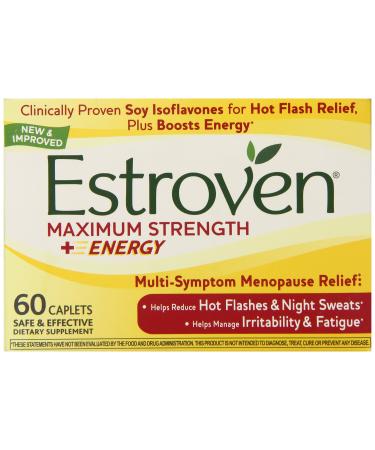 Estroven Maximum Strength + Energy - One Per Day Formula - 60 Caplets