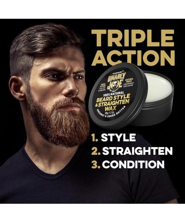 Gnarly Joe Beard Styling Wax for Men - 50g, 60ml Triple-Action Balm (Pack of 1) - Buy Online on GoSupps.com