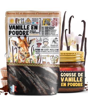 Biodune Riviera Nab r 40 g vanilla powder from Uganda premium not exhausted unsweetened 100 natural pastry dessert drink