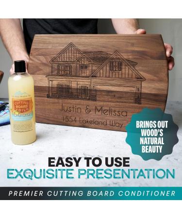 Natural Wood Conditioner for Cutting Boards - Food Grade Orange & Lemon Oil Blend - 16 oz - Buy Online on GoSupps.com