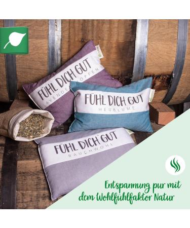 Herbalind Feel Good Herbal Pillows | Lavender Hop Pillows for Relaxation & Sleep | 100% Cotton Decorative Gift Pillow (20x30 cm)  - Buy Online on GoSupps.com
