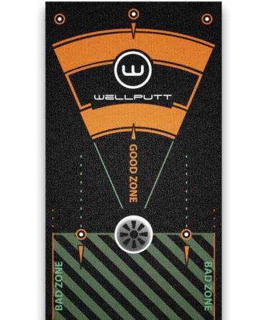 WELLPUTT 13ft Black Golf Putting Training Mat - Improve Your Putting Skills Easily - Buy Online on GoSupps.com