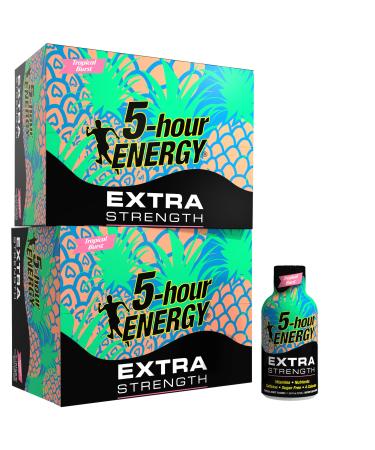 5-hour ENERGY Shot Extra Strength Tropical Burst 1.93 Ounce 24 Count Energy Shots