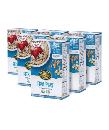Natureâ€™s Path Flax Plus Instant Oatmeal - Organic & Healthy, 8 PouchesBox, 14oz (Pack of 6) - Buy Online on GoSupps.com