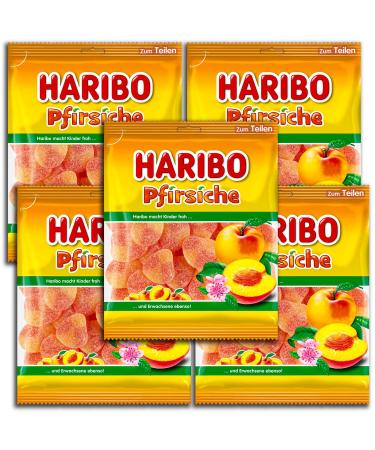Pack of 5 Haribo Peaches 5 x 175 g