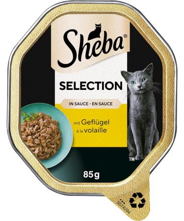 Sheba Selection in Sauce Premium Poultry Bites Cat Food for Adults | 22 x 85g International Shipping Available - Buy Online on GoSupps.com