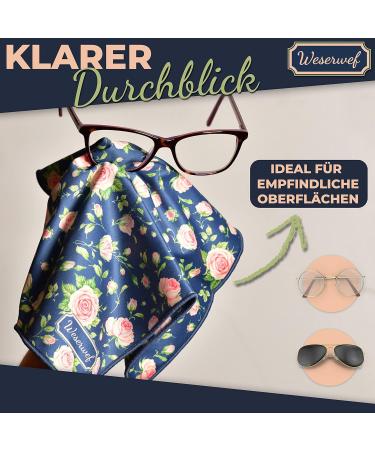 WESERWEF XXL Microfiber Cloth - Optician Quality Glasses Cleaning Towels (30x30 cm) for Glasses Smartphone Tablet Camera - Rose Color - Buy Online on GoSupps.com