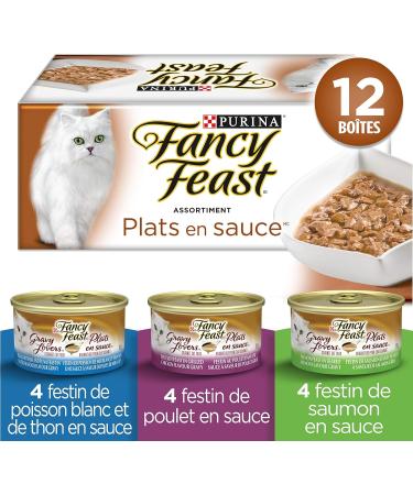 Fancy Feast Wet Cat Food Elegant Medleys Florentine & Fancy Feast Wet Cat Food Grilled in Gravy Variety Pack 85g & Fancy Feast Wet Cat Food Gravy Lovers Variety Pack 85 g - Buy Online on GoSupps.com