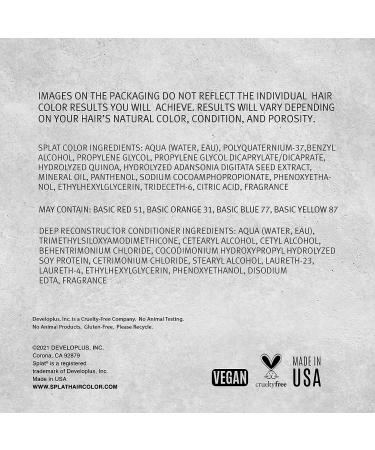 Splat Rebellious Colors 30 Wash Hair Color Kit Midnight Jade 6 Oz - Buy Online on GoSupps.com