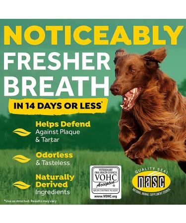 TropiClean Fresh Breath Oral Care Water Additive for Dogs - 33.8 fl oz - Dog Breath Freshener - Plaque & Tartar Defense - No Toothbrush Needed - Buy Online on GoSupps.com