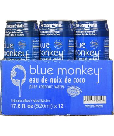 Blue Monkey 100% Coconut Water NFC (12pk) 12 Count - Buy Online on GoSupps.com