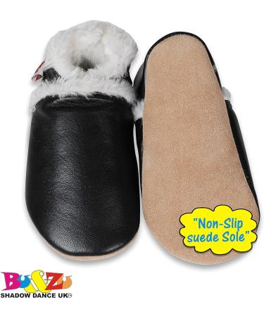 SHADOW DANCE UK Baby Toddler Shoes with Soft Sole | Leather Kids Winter Booties 32 Blackwinter | 6-12 Months - Buy Online on GoSupps.com