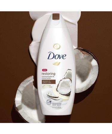 Dove Restoring Body Wash for Dry Skin with Coconut Butter and Cocoa Butter - 24 oz - Buy Online on GoSupps.com