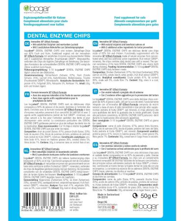 Buy Bogadent Dental Enzyme Chips for Cats Pack of 2 (50g) | International Shipping Available - Buy Online on GoSupps.com