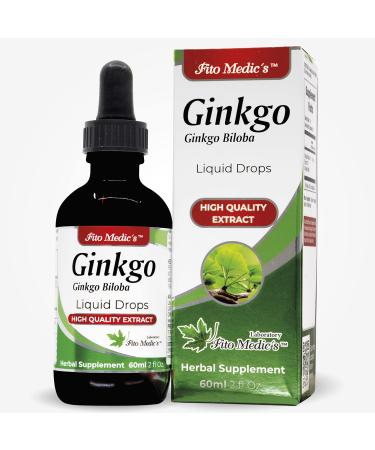FITO MEDIC'S Lab - Ginkgo biloba for Memory and Concentration Pure -Ginkgo biloba Extract -Ultra high Absorption Alcohol Free.