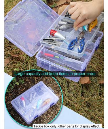 Avlcoaky Waterproof Fishing Tackle Box Organizer with Movable Tray - Plastic Storage Solution - Buy Online on GoSupps.com