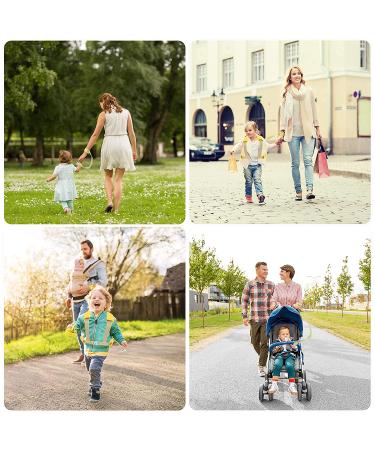 Toddler Safety Harness with Lock and Anti Lost Wrist Link, Reflective Tape Liner - Yellow Leash (6.5ft) - Buy Online on GoSupps.com