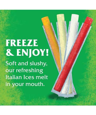 Authentic Italian Ice Fat Free Freezer Bars Original Flavors 2oz bars 96 count - Buy Online on GoSupps.com