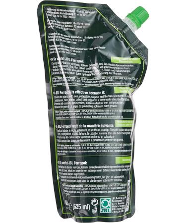 JBL PROFLORA Ferropol 2305000 - Premium Plant Fertilizer for Freshwater Aquariums | 500+125 ml Refill Pack - International Shipping Available - Buy Online on GoSupps.com