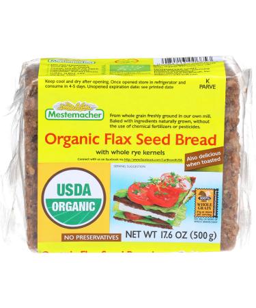 Mestemacher Organic German Bread - Flax Seed (17.6 ounce)