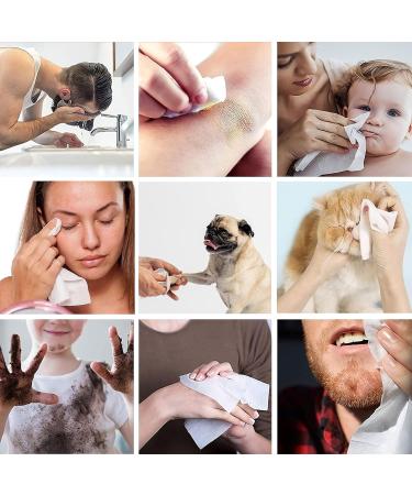 Amloo 200 Magic Compressed Towels - Mini Travel & Outdoor Sports Towels Disposable Finger Washcloths with 3 Transport Cases | Ideal for Health & Hygiene - Buy Online on GoSupps.com