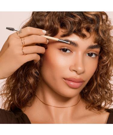 Ecotools Eyebrow Brush Duo - Tame Sculpt & Fill Brows | Eco-Friendly Cruelty-Free Vegan | Dual-Ended Spoolie & Angled Brush - Buy Online on GoSupps.com